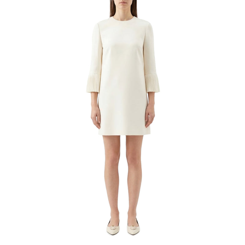 Minikleid aus Wolle und Seide