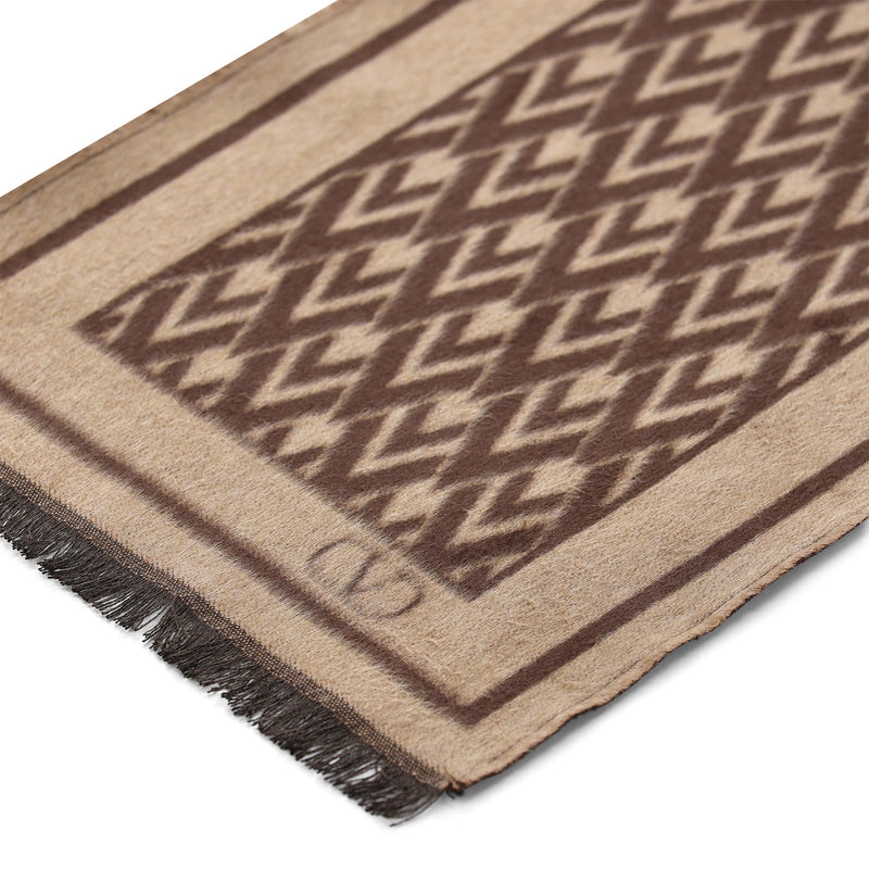 Schal mit Fransen One Size / Beige