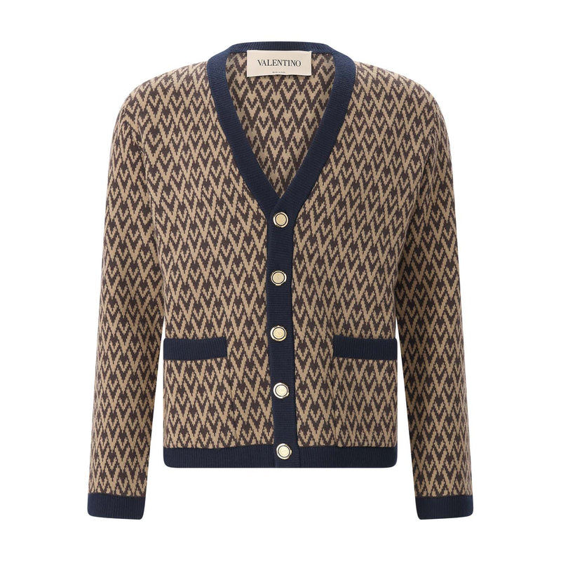 Strickjacke aus Schurwolle XL / Braun