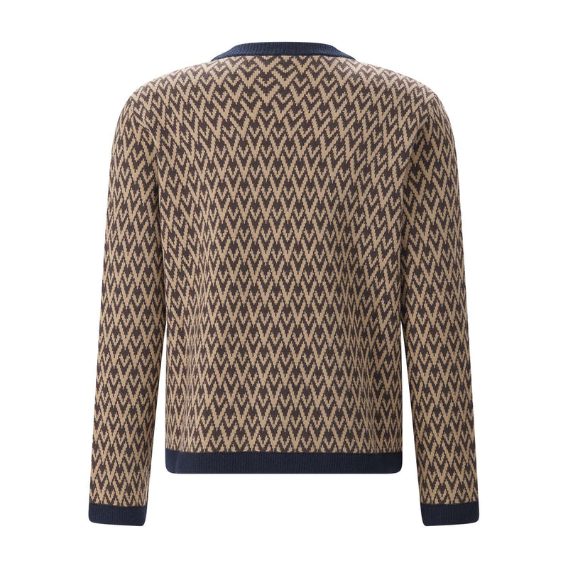 Strickjacke aus Schurwolle XL / Braun