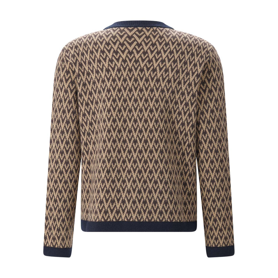 Strickjacke aus Schurwolle XL / Braun