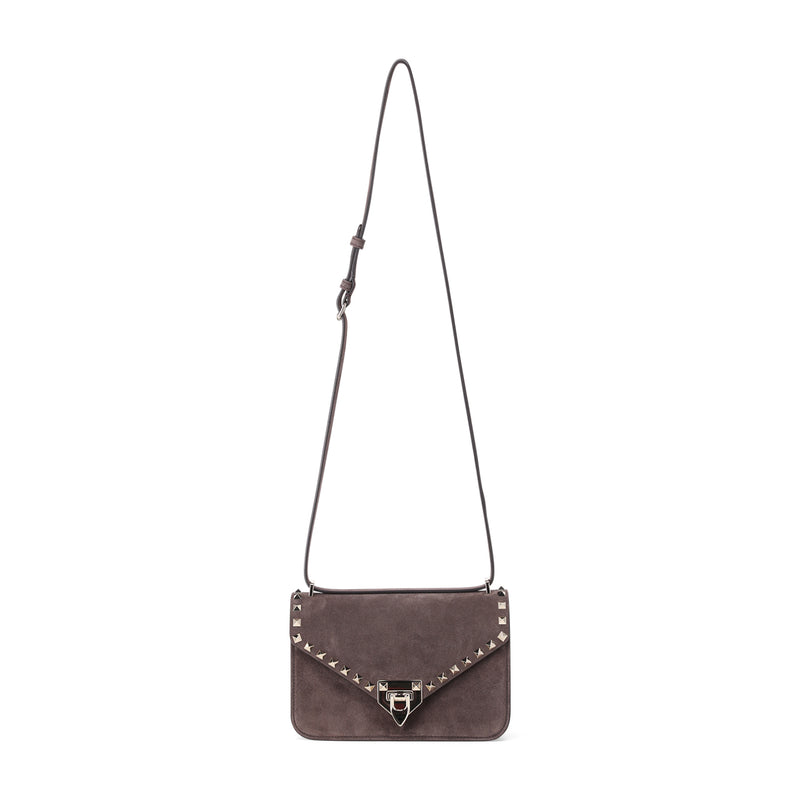 Valentino Umhängetasche Rockstud aus Veloursleder Damen