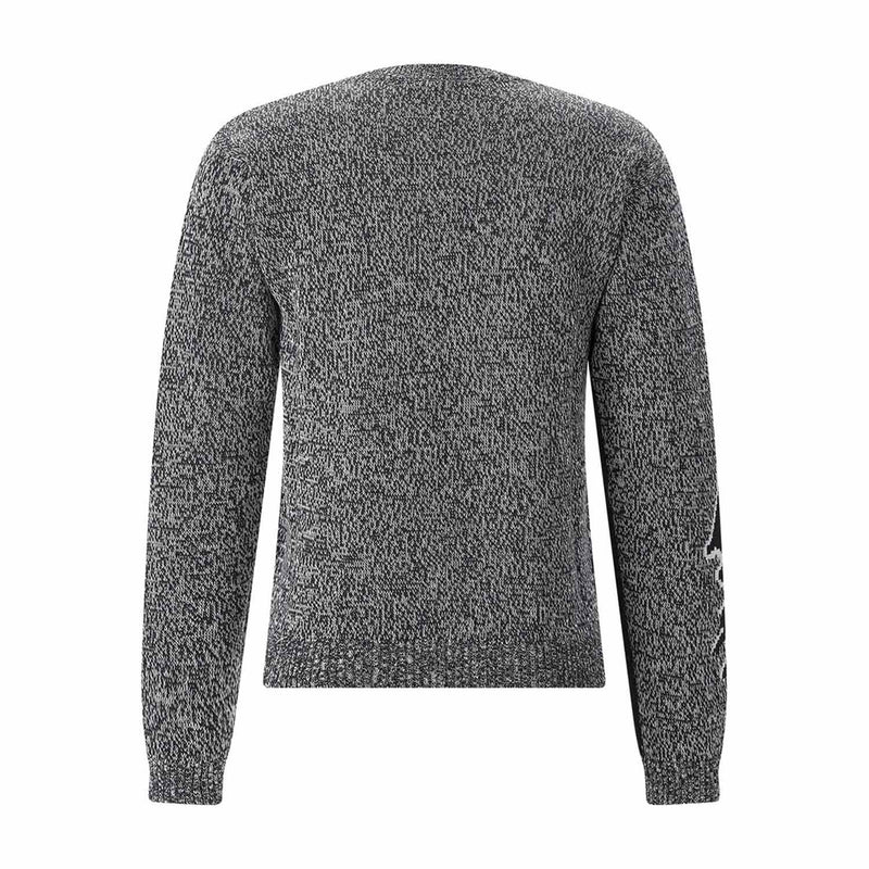 Pullover aus Schurwolle & Baumwolle XXL / Schwarz