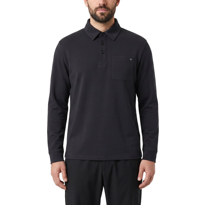 Valentino Langarm Poloshirt aus Baumwoll-Mix Herren