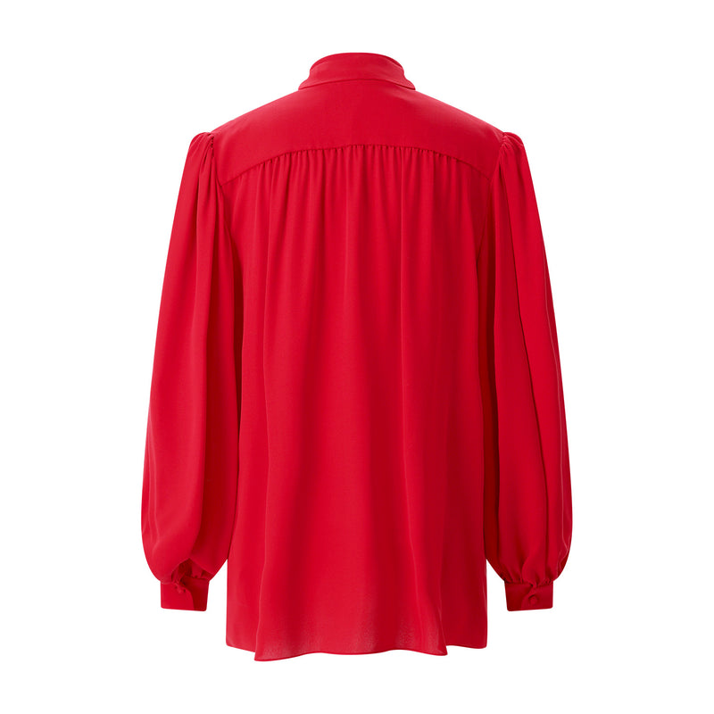 Bluse aus Seide 40 / Rot