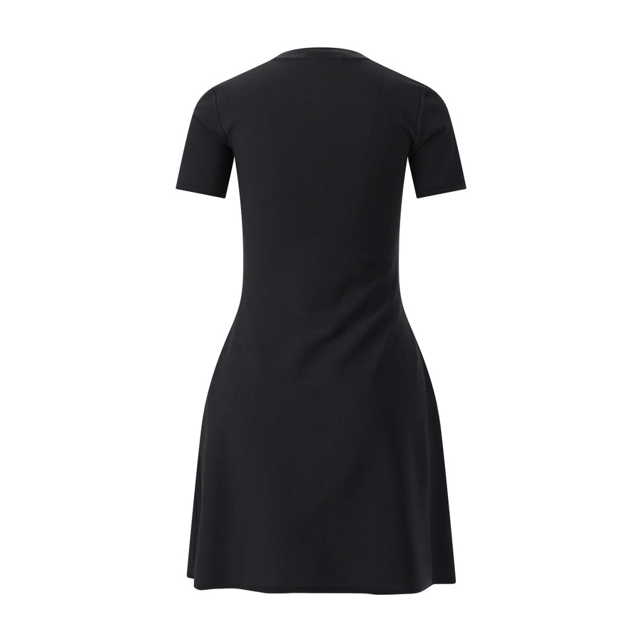 Kleid aus Viskose-Mix L / Schwarz