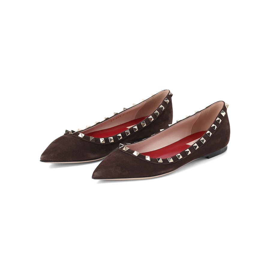 Ballerinas aus Leder 40 / Dunkelbraun