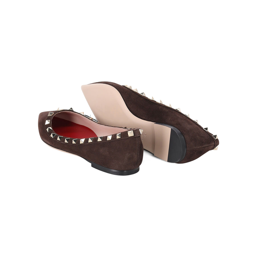 Ballerinas aus Leder 40 / Dunkelbraun