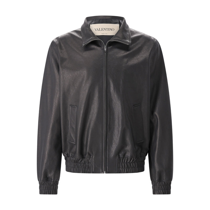 Valentino Lederjacke mit Reißverschluss Herren