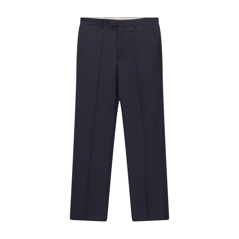 Slim-Fit Hose aus Schurwolle 52 / Navy