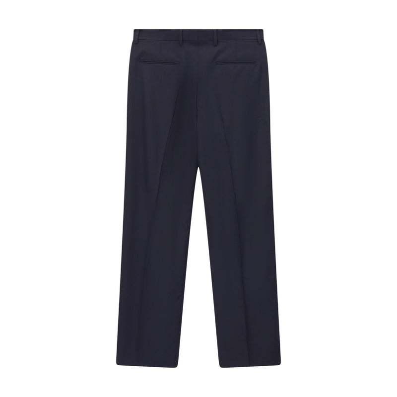 Slim-Fit Hose aus Schurwolle 52 / Navy