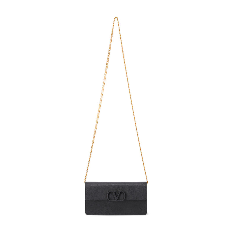 Portemonnaie aus Leder One Size / Schwarz