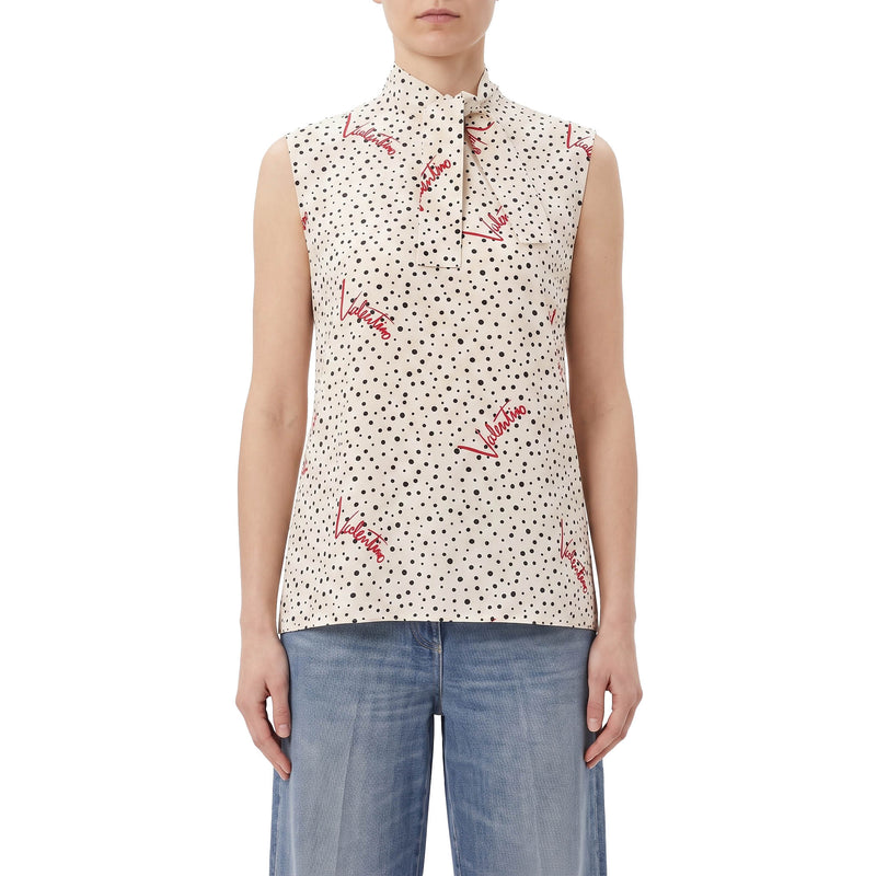Bluse aus Seide