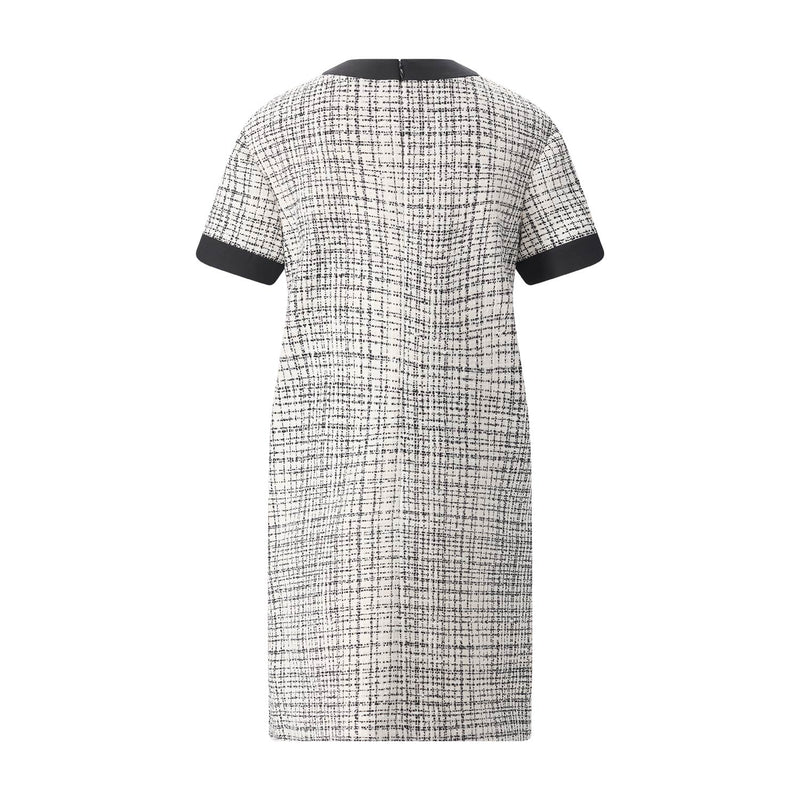 Midikleid aus Schurwolle-Seiden-Mix 40 / Creme