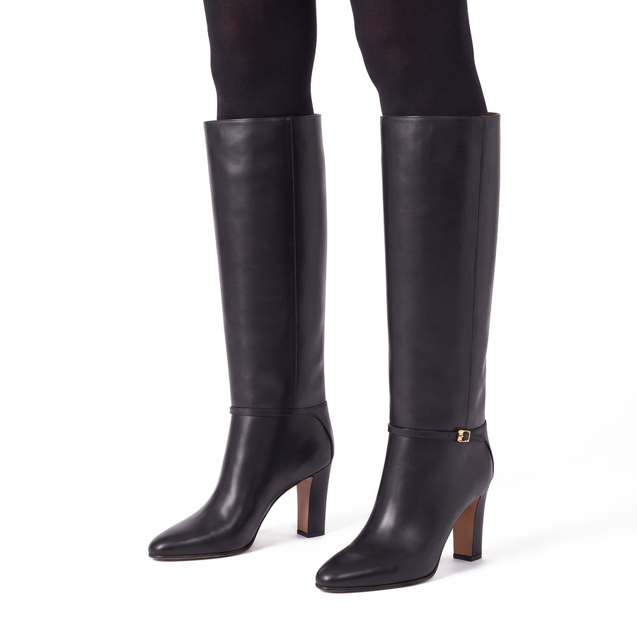 Stiefel aus Rindsleder 41 / Schwarz