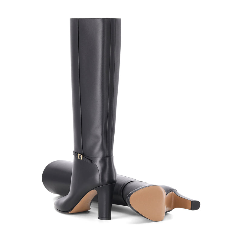 Stiefel aus Rindsleder 41 / Schwarz