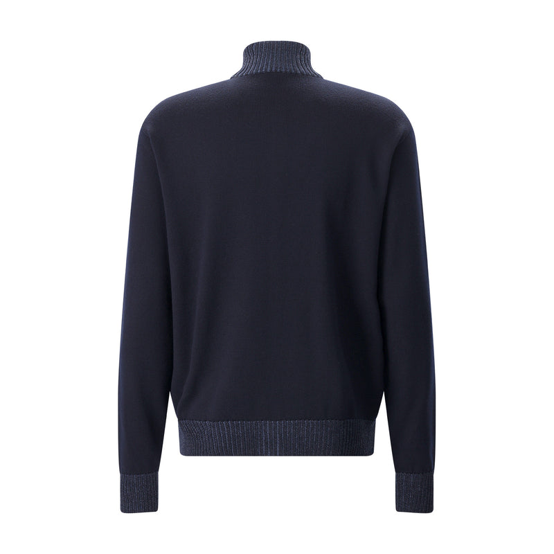 Wool cardigan, size 4XL / Navy