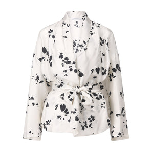 Leichte Jacke aus Seide 38 / Creme