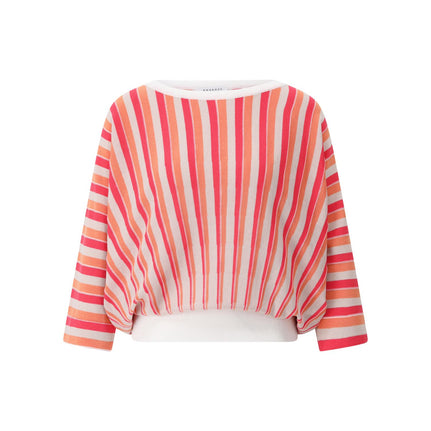 Oversized Shirt im gestreiften Design 36 / Multicolor
