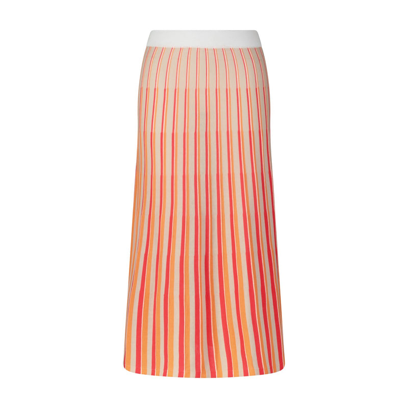 Rosso35 Midirock im gestreiften Design Damen