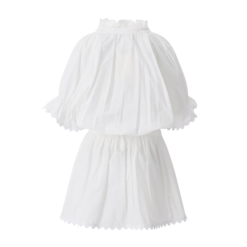 Kurzes Blusenkleid 34 / Weiß