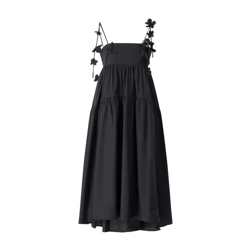 Midikleid aus Baumwolle 38 / Schwarz