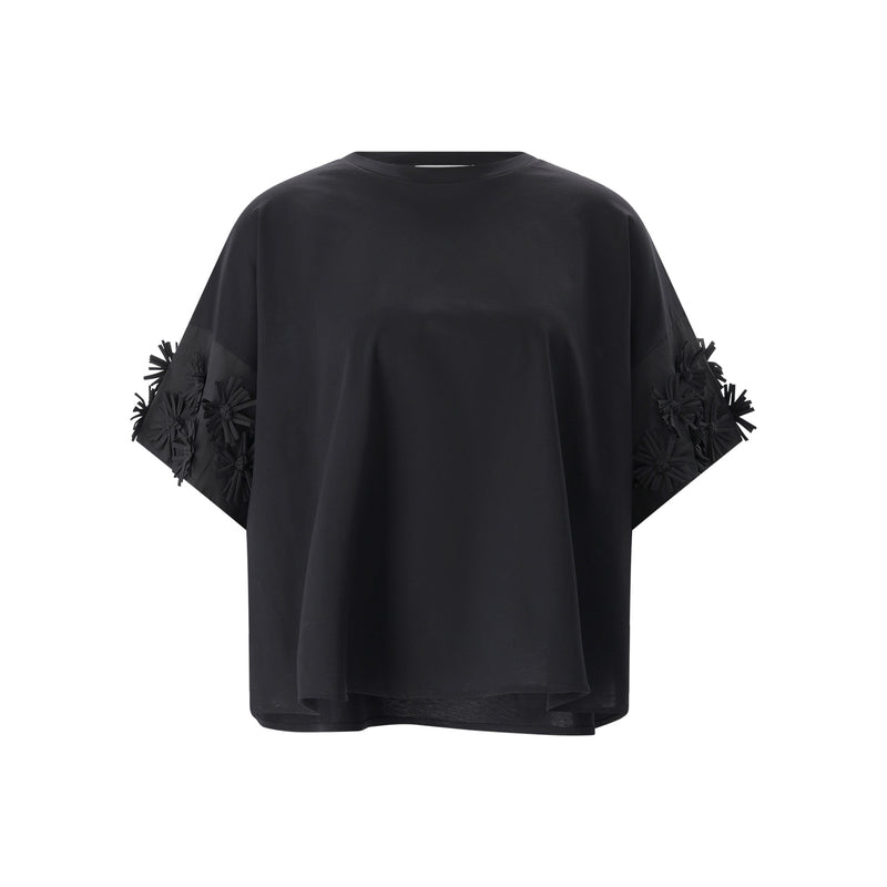 T-Shirt aus Baumwolle 38 / Schwarz