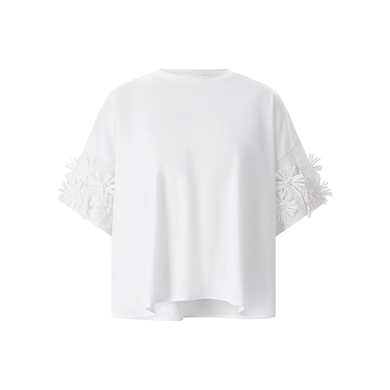 T-Shirt aus Baumwolle 38 / Weiß