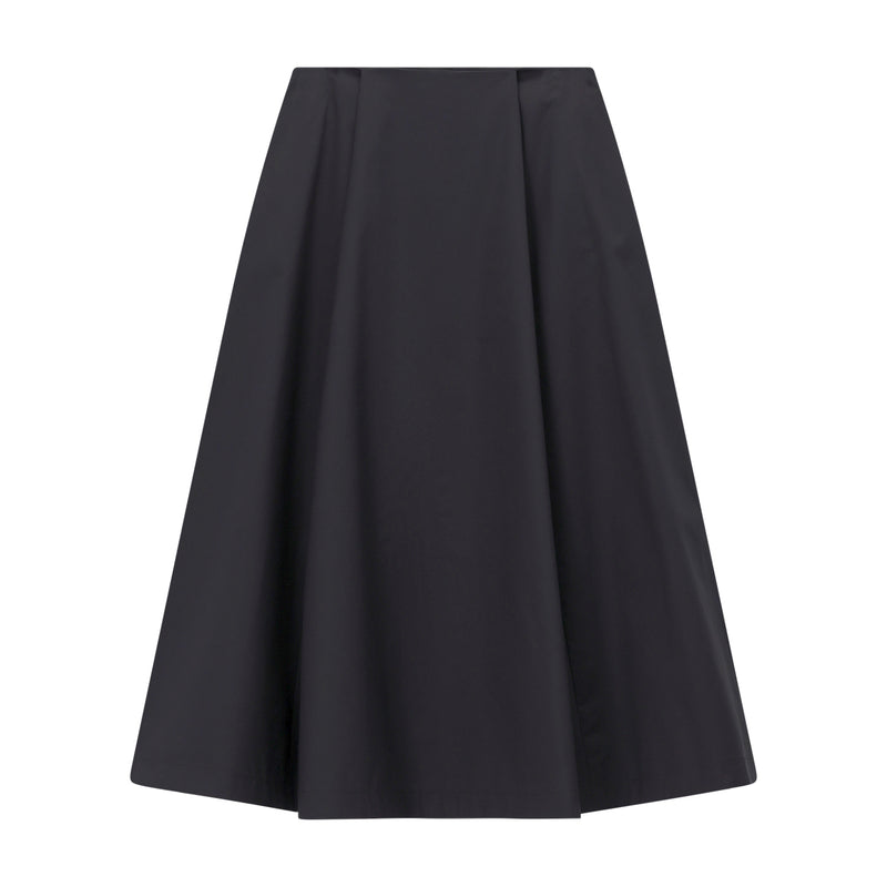 Midirock aus Baumwolle 42 / Schwarz