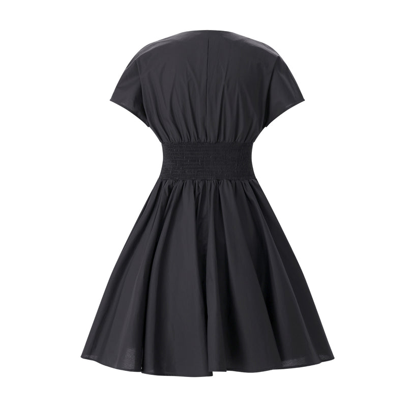 Tailliertes Minikleid 38 / Schwarz