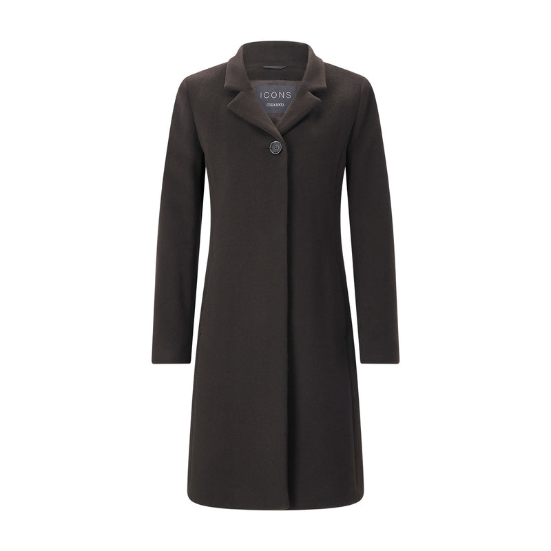 Cinzia Rocca Mantel aus Schurwoll-Kaschmir-Mix Damen