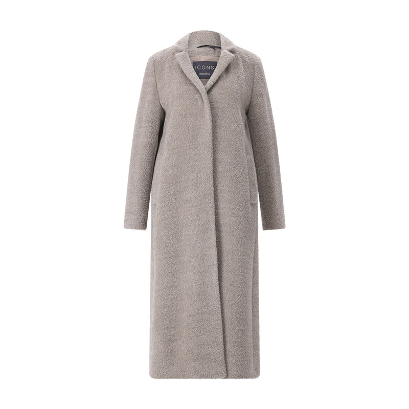 Cinzia Rocca Mantel aus Schurwoll-Alpaka-Mix Damen