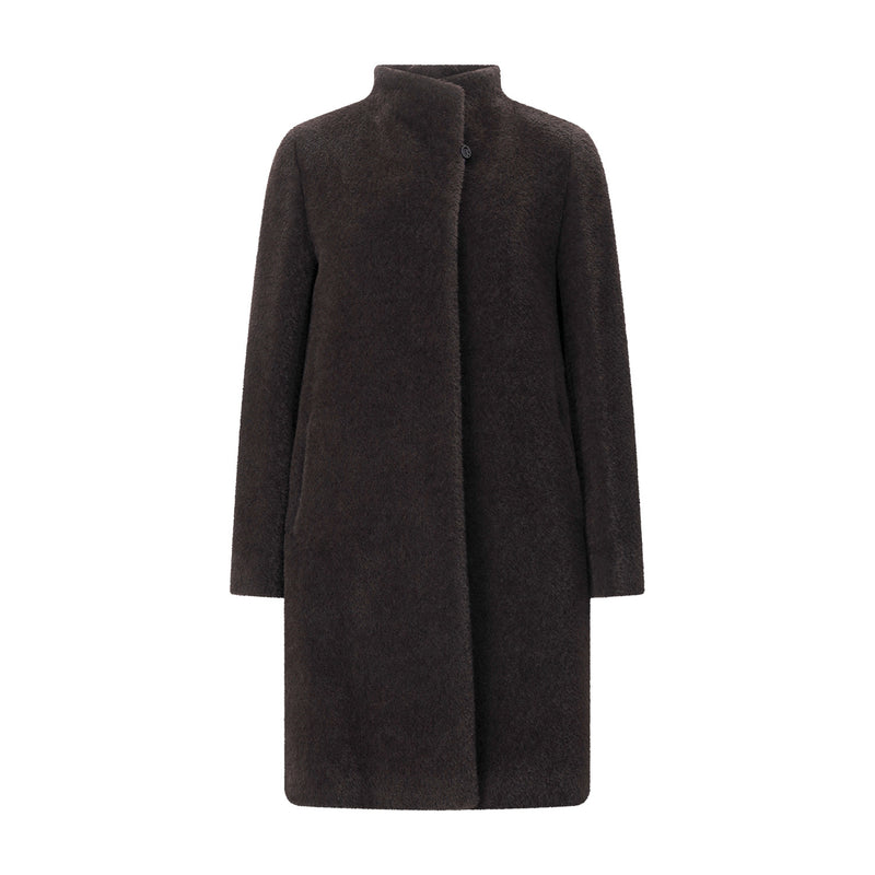 Cinzia Rocca Mantel aus Schurwoll-Alpaka-Mix Damen
