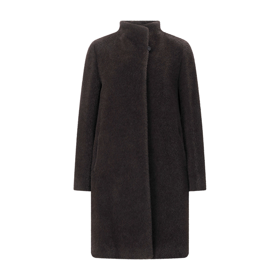 Cinzia Rocca Mantel aus Schurwoll-Alpaka-Mix Damen