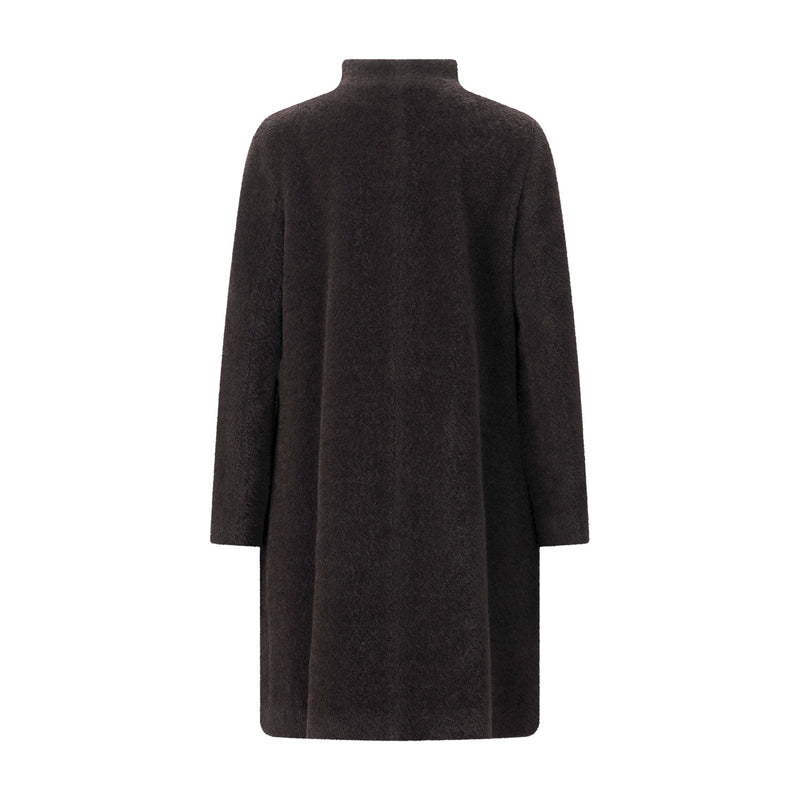 Cinzia Rocca Mantel aus Schurwoll-Alpaka-Mix Damen