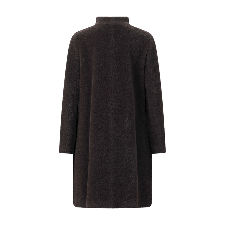 Cinzia Rocca Mantel aus Schurwoll-Alpaka-Mix Damen