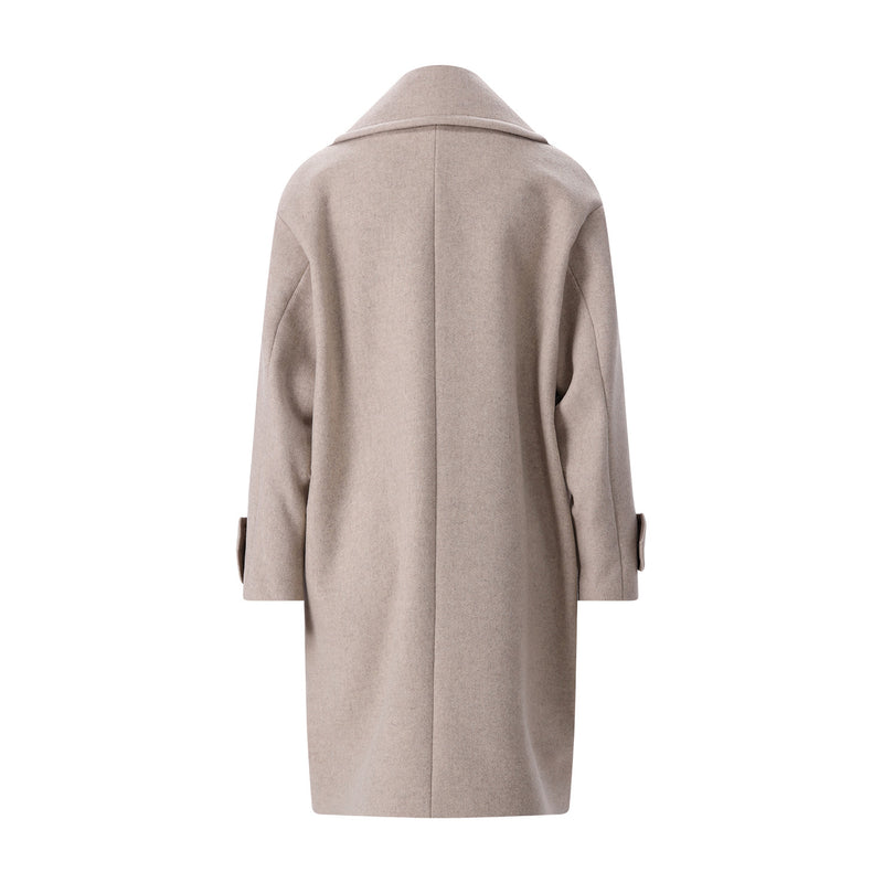 Cinzia Rocca Mantel aus Schurwoll-Viskose-Mix Damen