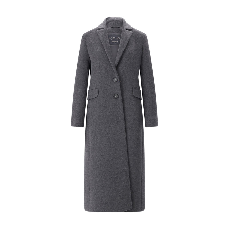 Cinzia Rocca Mantel aus Schurwoll-Viskose-Mix Damen
