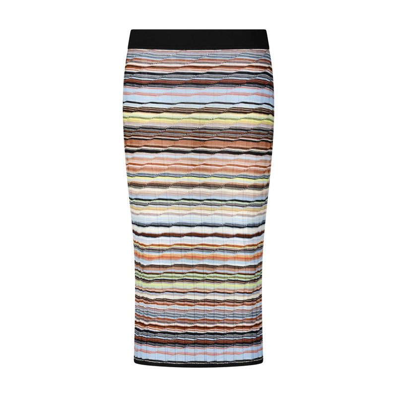 Missoni Gerippter Midirock mit Streifen Damen