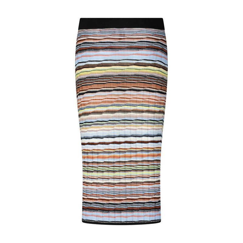 Missoni Gerippter Midirock mit Streifen Damen
