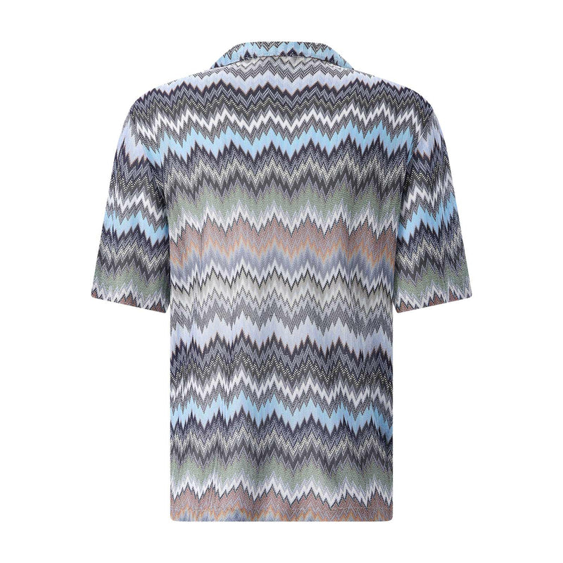 Kurzarmhemd mit Muster 56 / Multicolor