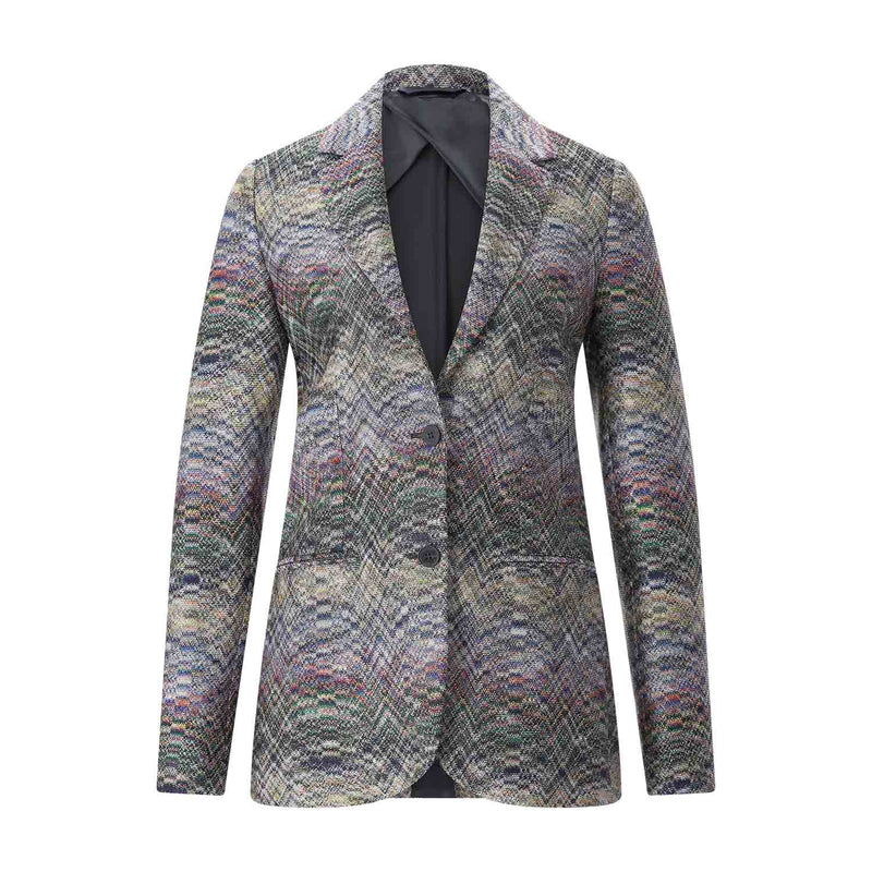 Blazer im Zickzack-Design 42 / Multicolor
