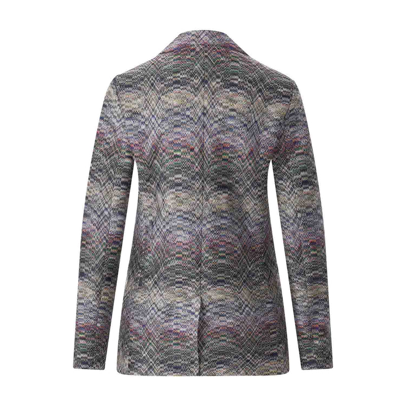 Blazer im Zickzack-Design 42 / Multicolor