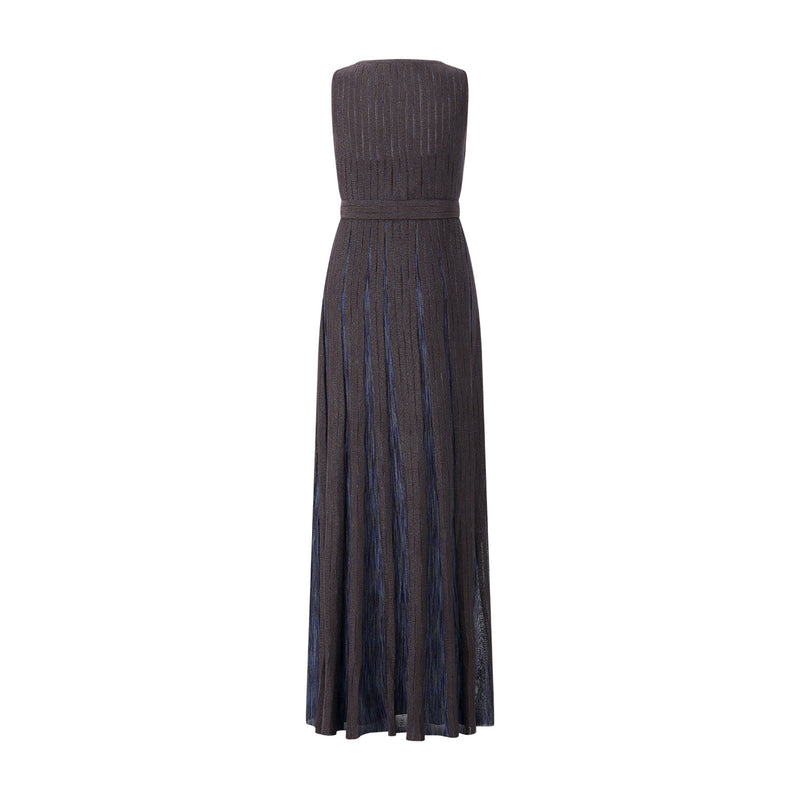 Maxikleid aus Viskose-Mix 42 / Dunkelblau