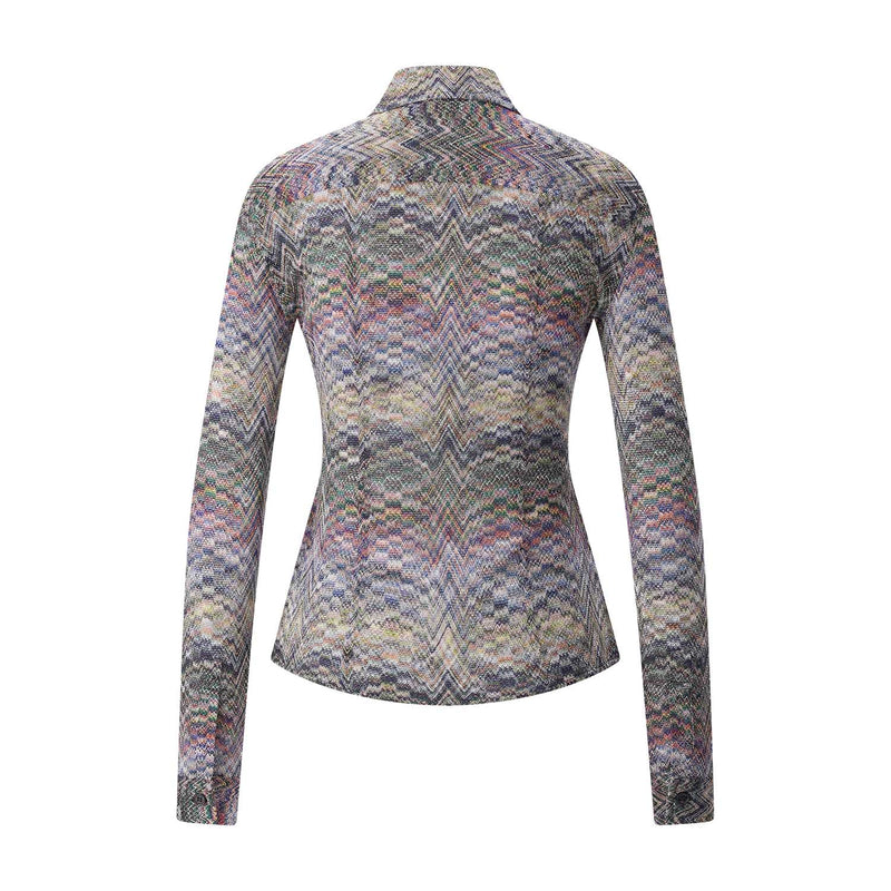 Bluse im Zickzack-Design 42 / Multicolor