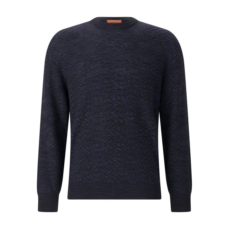 Pullover aus Wollmix 58 / Dunkelblau