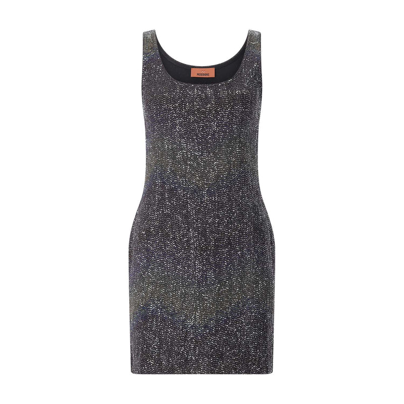 Minikleid mit Pailletten 42 / Multicolor