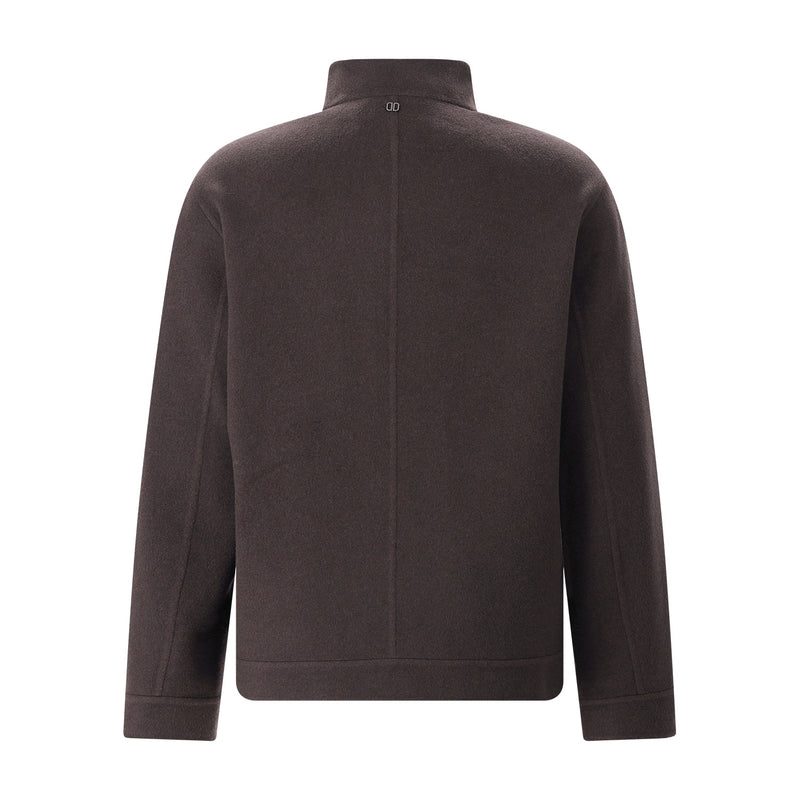 Jacke Lear aus Woll-Kaschmir-Mix 56 / Dunkelbraun