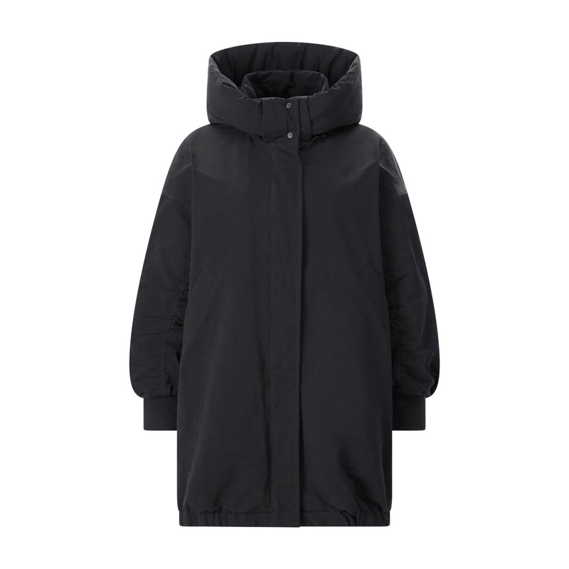 Parka Zahara mit Kapuze L / Schwarz
