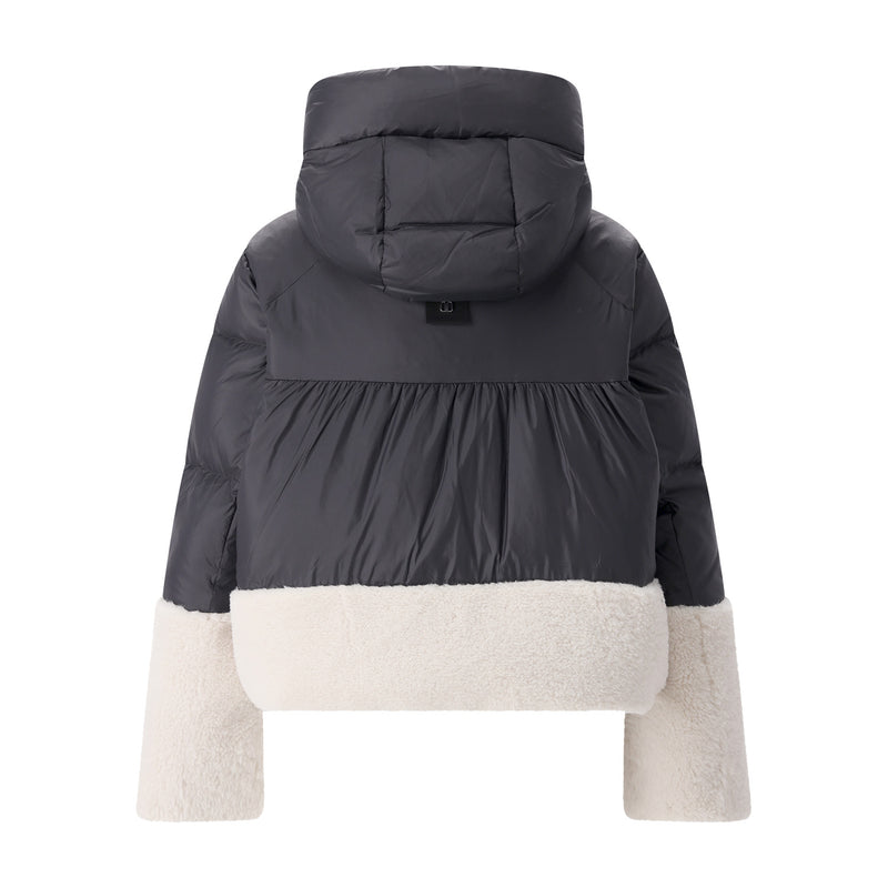 Steppjacke Amy mit Daunen 40 / Schwarz